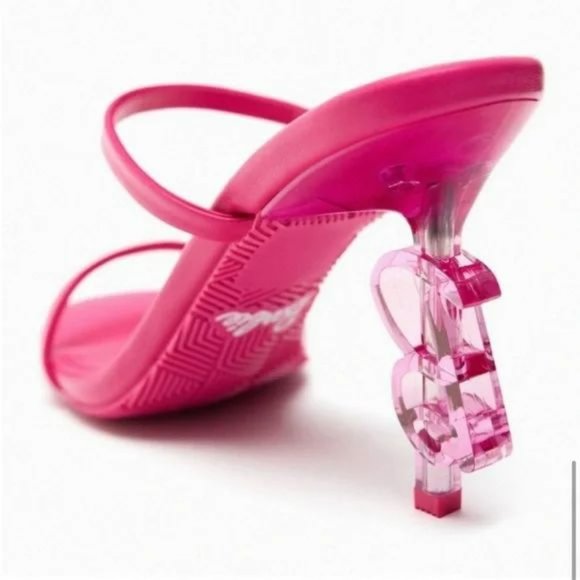 NWT ZARA X BARBIE™ LEATHER SANDALS - Picture 7 of 10